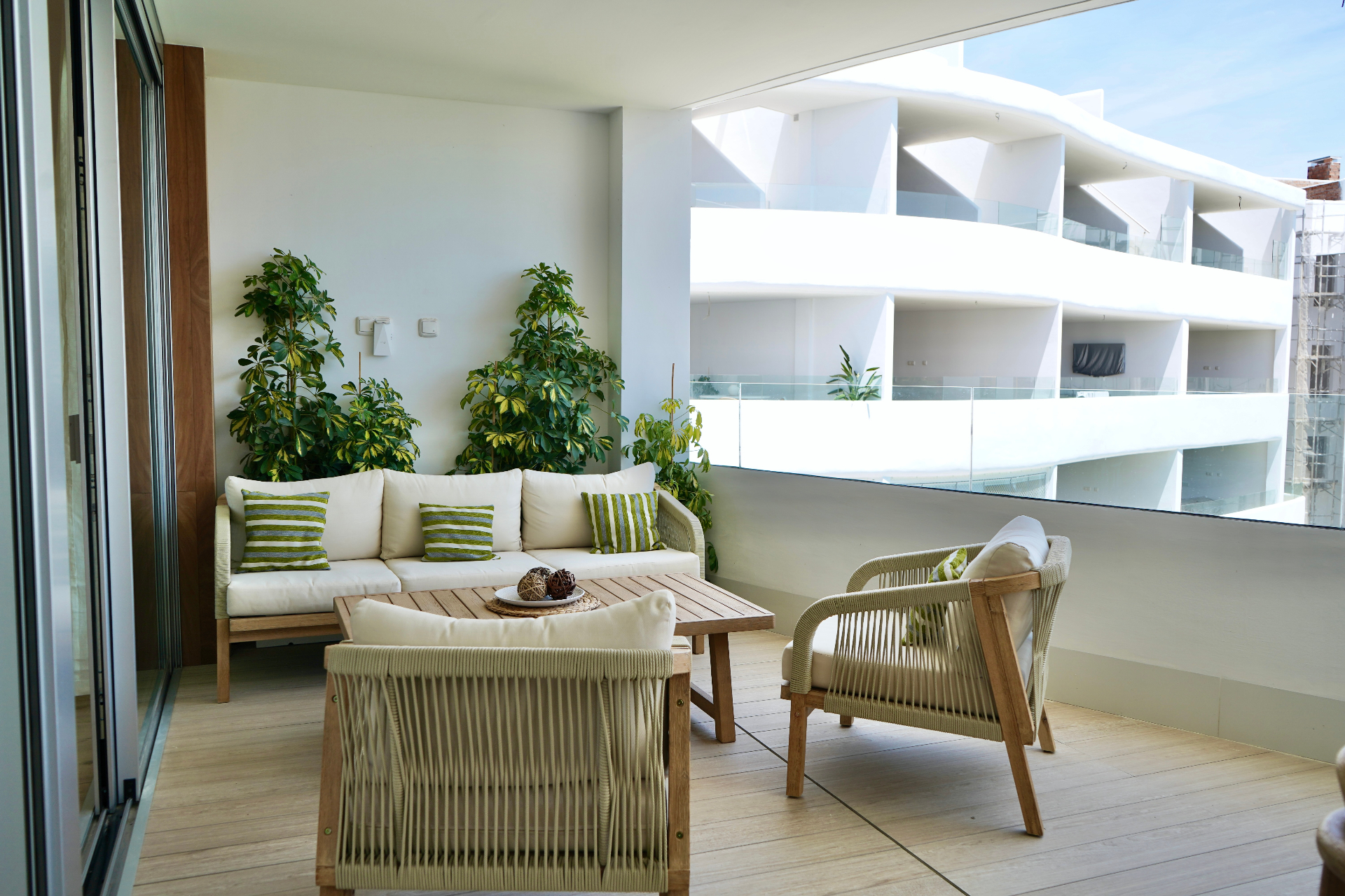 Terraza con vistas al exterior